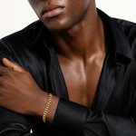 10k 7mm Hand-polished Miami Cuban Chain - Model Shot