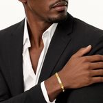 10K 10mm Silky Herringbone Chain - Model Shot