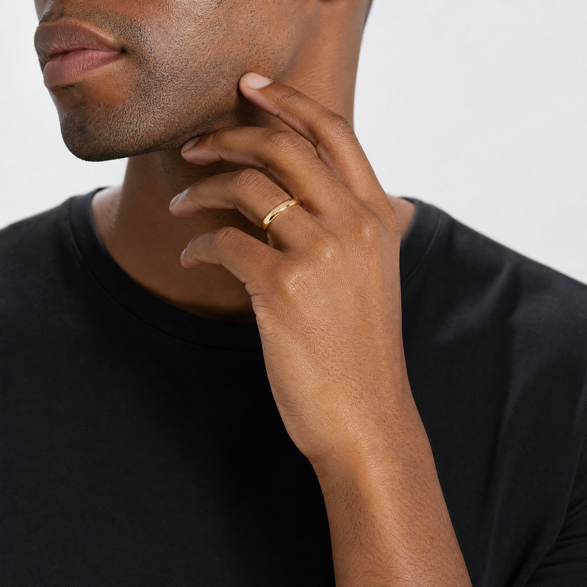 10KY 4mm Half Round Band Size 4 - Model Shot