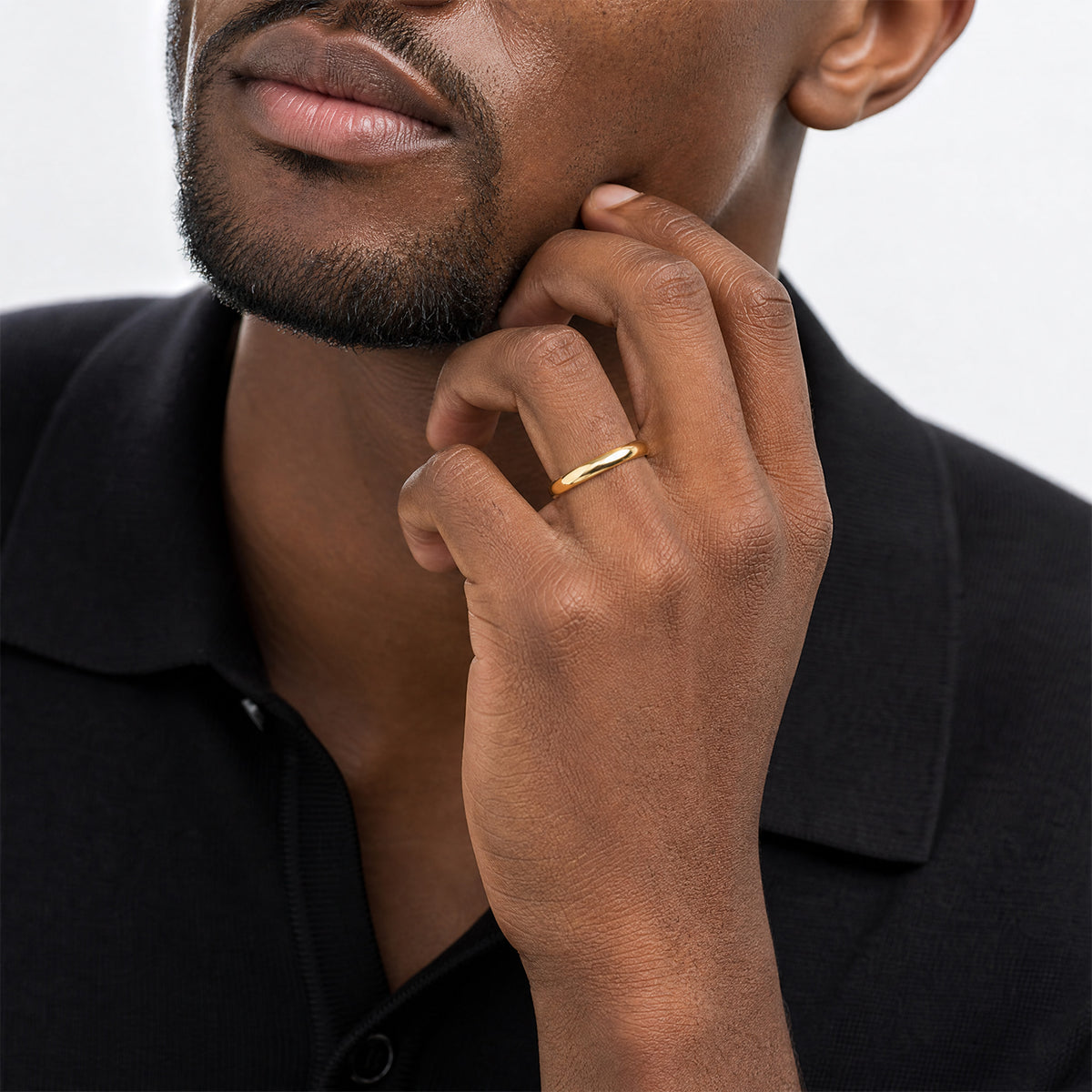 10KY 3mm LTW Half Round Band Size 4 - Model Shot