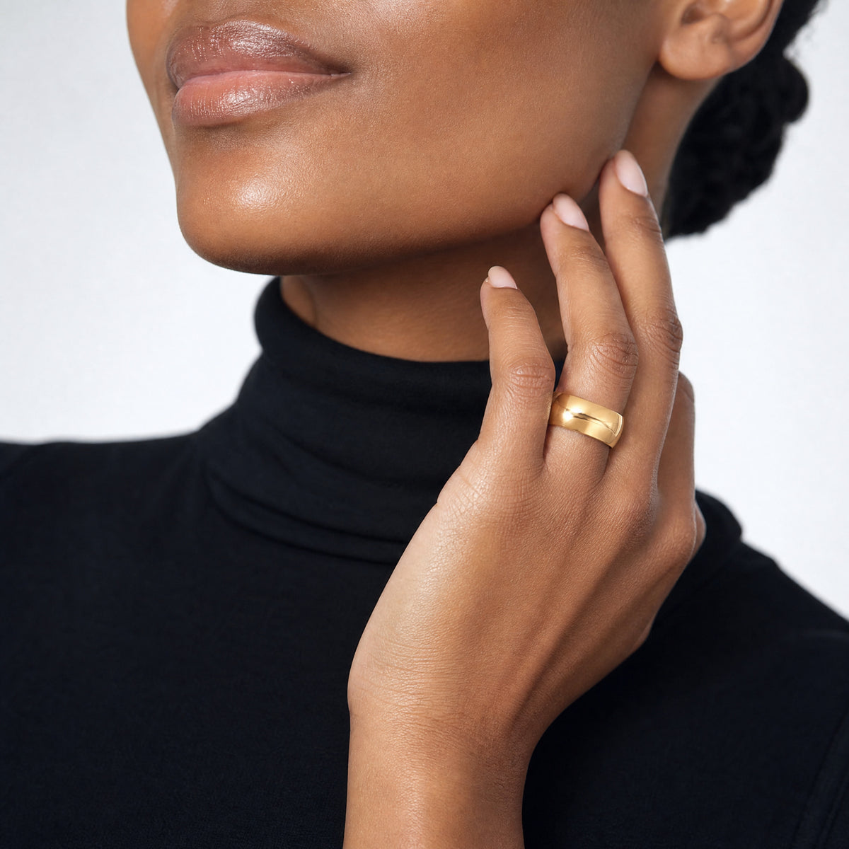 10KY 8mm LTW Half Round Band Size 4 - Model Shot