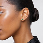 Inverness 14k 3mm May Crystal Birthstone Post Earrings - Model Shot