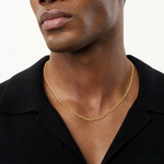 14k 5.25mm Semi-Solid Curb Chain - Model Shot