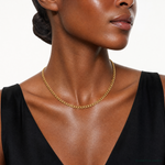 14k 2.85mm Semi-Solid Curb Chain - Model Shot