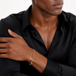 14ky 3.5mm Semi-Solid Rope Chain - Model Shot