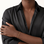14k 1mm Box Chain - Model Shot