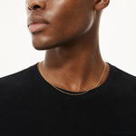 14k 1.05mm Box Chain - Model Shot
