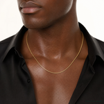 14k 1.3mm Box Chain - Model Shot