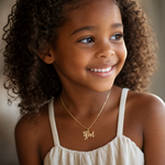 14k BABY GIRL Charm - Model Shot