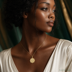 14k RN Registered Nurse Disc Charm - Model Shot