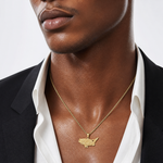14k Polished Open-Backed Bass Fish Pendant - Model Shot