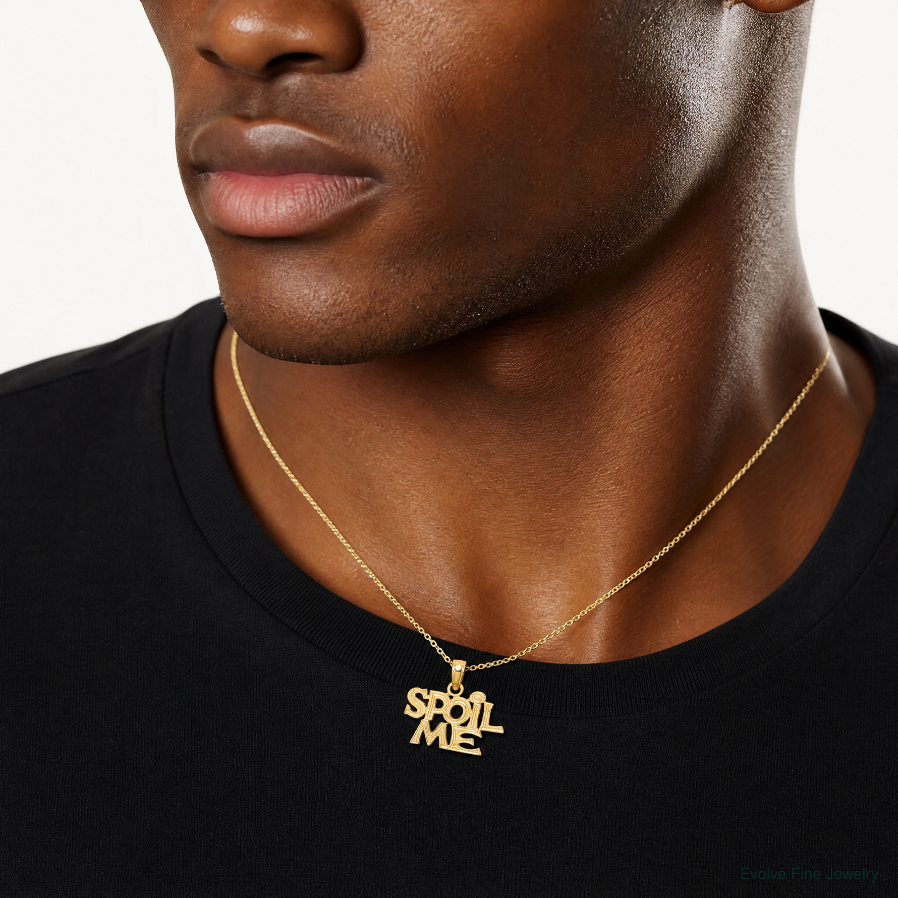 14K SPOIL ME Charm - Model Shot