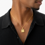 14K Shopping Bag w/BORN TO SHOP Pendant - Model Shot