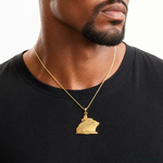 14k Cruise Ship Pendant - Model Shot