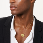 14k Four Shell Cluster Pendant - Model Shot