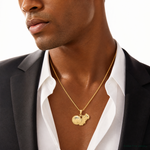 14k Soccer Shoe Kicking Ball Charm - Model Shot