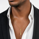 14k 3-D Baseball Bat Pendant - Model Shot