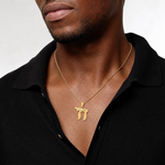 14K Jewish Chai (Long Life) Pendant - Model Shot