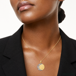 14K w/ Rhodium LOVE YOU TO THE MOON AND BACK Pendant - Model Shot