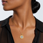 14K w/ Rhodium St. Christopher Medal - Model Shot