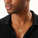 14k 3-D Jet Charm - Model Shot