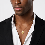 14k Seashell Pendant - Model Shot
