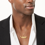 14k Sperm Whale Charm - Model Shot