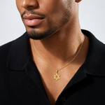 14k Star of David Pendant - Model Shot