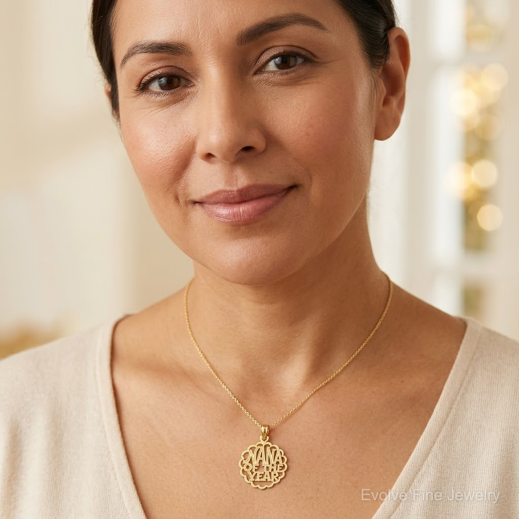 14K NANA OF THE YEAR  Charm - Model Shot