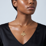 14K 100% TAURUS Zodiac Charm - Model Shot