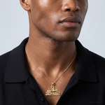14K 100% SAGITTARIUS Zodiac Charm - Model Shot