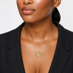 14K Butterfly Cut-out Pendant - Model Shot