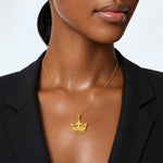 14k 15 Crown Pendant - Model Shot