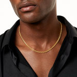 14k 5.5mm Solid Miami Cuban Chain - Model Shot