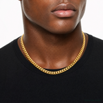14k 6.75mm Solid Miami Cuban Chain - Model Shot