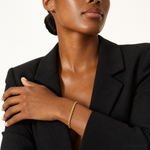 14k 4mm Semi-solid D/C Rope Chain - Model Shot