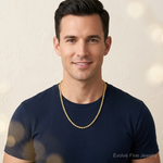 14k 2.75 mm Ultra D/C Rope Chain - Model Shot