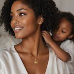 14K SWIM MOM w/Swimmer Charm - Model Shot