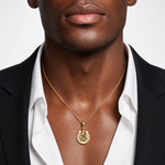 14k Good Luck Clover Pendant - Model Shot