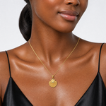 14k Scallop Shell Pendant - Model Shot