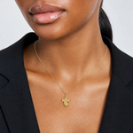 14k Ghost Charm - Model Shot