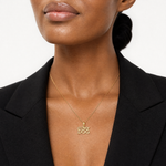 14k I HEART MY DOG Charm - Model Shot