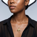 14k Shamrock Charm - Model Shot