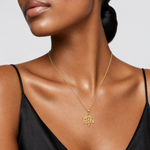 14k RN Registered Nurse Pendant - Model Shot