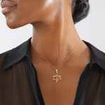 14k LPN Symbol Pendant - Model Shot