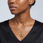 14k Bowling Theme Charm - Model Shot