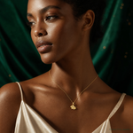 14k Polished Rabbit Pendant - Model Shot