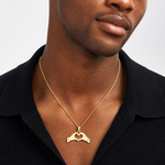14K Hands Forming a Heart Charm - Model Shot
