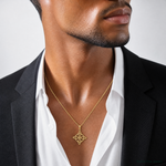 14k Small Celtic Eternity Knot Charm - Model Shot
