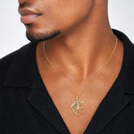 14K Cut-Out Angelfish Charm - Model Shot